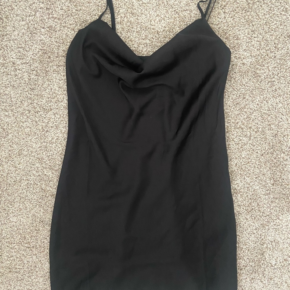 Black Mini Slip Dress